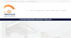 Desktop Screenshot of nautilusbuilders.com