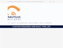 Tablet Screenshot of nautilusbuilders.com